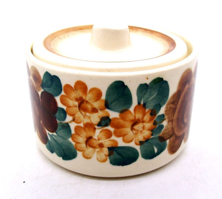 Fajans WŁOCŁAWEK puszka-maselnica wzór 1132