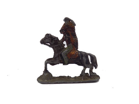 Zabytkowy ŻOŁNIERZYK ołowiany indianin