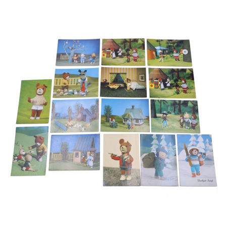 Zestaw 15 pocztówek Misia Uszatka