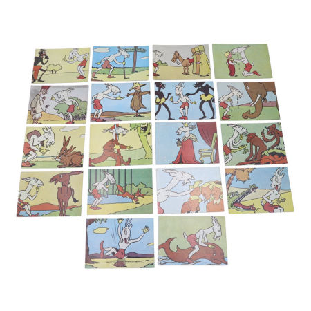 Pocztówki PRL seria Przygody Koziołka Matołka