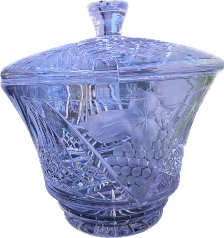 Kryształowa Waza do ponchu Huta Szkła Julia PRL