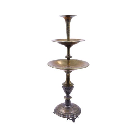 Platerowana karuzela do słodyczy z przełomu XIX i XX wieku