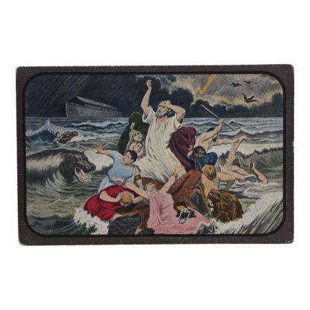 Pocztówka religijna przedstawiająca Arkę Noego