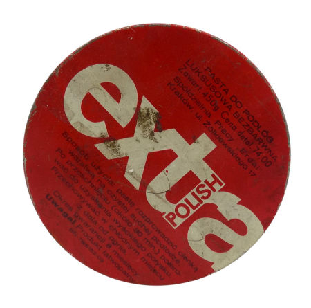 Puszka blaszana Pasta do podłóg Polish Extra Erdal Kraków PRL