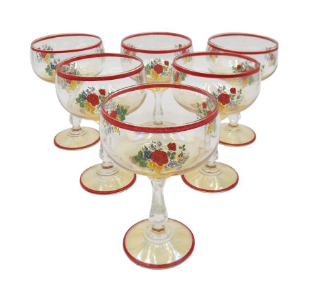 Kieliszki do szampana. 6 kieliszków do szampana z lat 60-tych Vintage