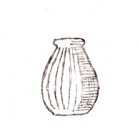 Wzór  170 - Wazonik kanelowany