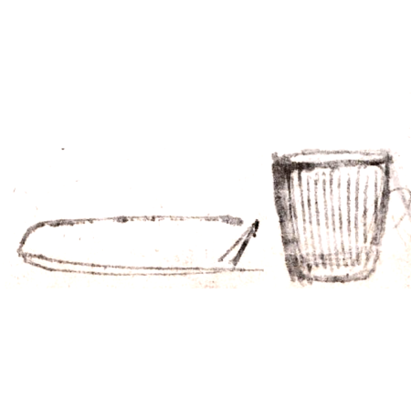 Wzór  217 - Zestaw telewizyjny (kubek z tacką)