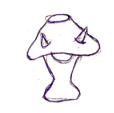 Wzór  407 - Lampa rogata Elżbieta Piwek - Białoborska