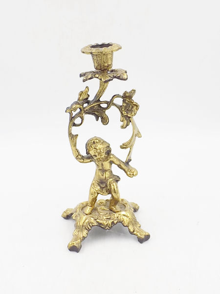 ŚWIECZNIK figuralny Mosiądz