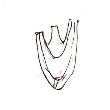 Wzór  533 - Wazonik wiszący - ścienny