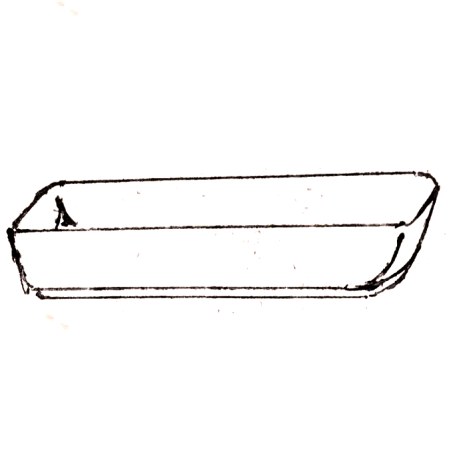 Wzór  565 - Korytko na kwiaty doniczkowe