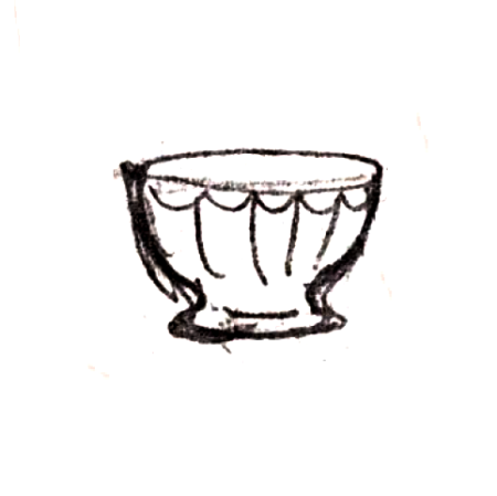 Wzór  670 - Czarka francuska kanelowana