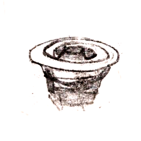 Wzór  684 - Popielniczka niska