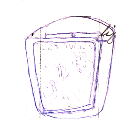 Wzór  695 - Wazonik ścienny wiszący Bory Tucholskie