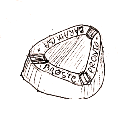 Wzór 1016 - Popielnica trójkątna