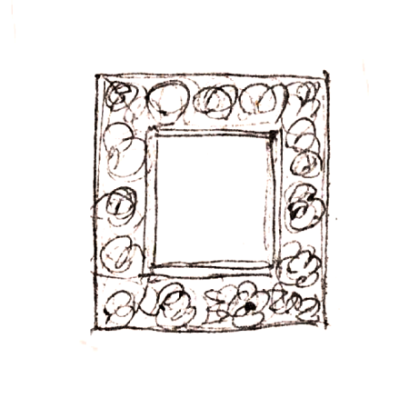 Wzór 1018 - Ramka do lustra