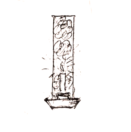 Wzór 1019 - Świecznik ścienny