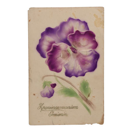 Pocztówka imieninowa Wieś Łysiaki 1928 r