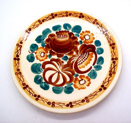 Fajans WŁOCŁAWEK patera dekoracyjna