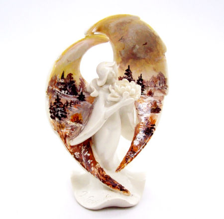 KOBIETA ANIOŁ ręczna dekoracja