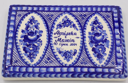 Fajans WŁOCŁAWEK deska okolicznościowa