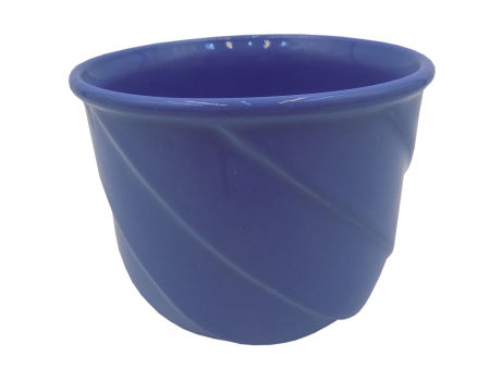 Rzadka niebieska doniczka Fajans Włocławek