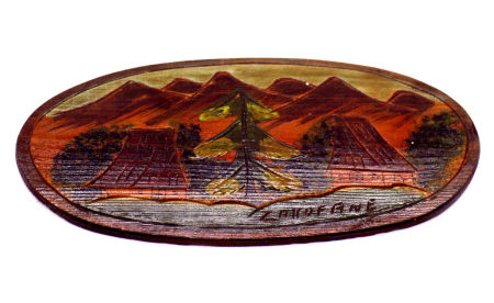 Plakieta pamiątkowa ZAKOPANE drewno PRL