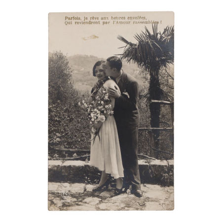 Stara Pocztówka Świąteczna Artystyczna Francja I poł XX w