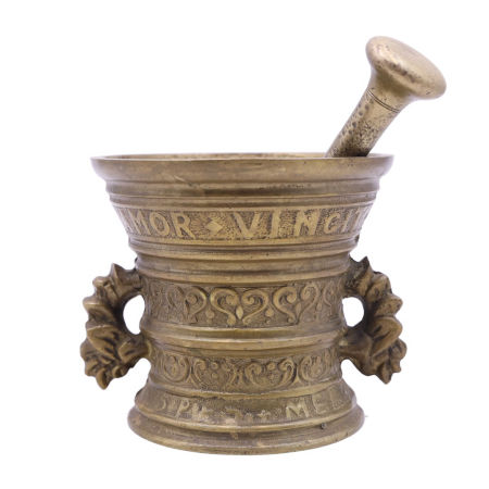 Zabytkowy MOŹDZIERZ Amor Vincit Omnia 1771