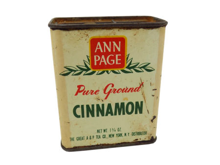 Blaszana puszka Ann Page Cinnamon New York PRL