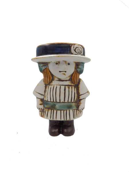 Dziewczynka w kapeluszu Lisa Larson Gustavsberg Sweden