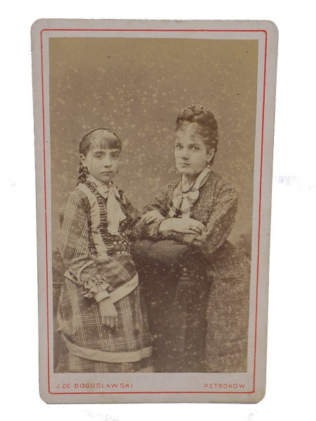 Stara FOTOGRAFIA Joseph de Boguslawski PETROKOW Piotrków Tryb.