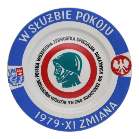 Talerz okolicznościowy ONZ w służbie Pokoju PRL