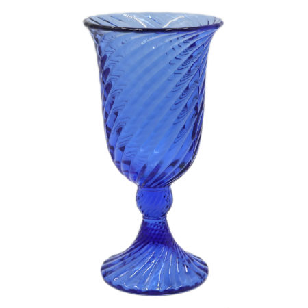 Kobaltowy WAZON szkło Spirelli HS Ząbkowice PRL