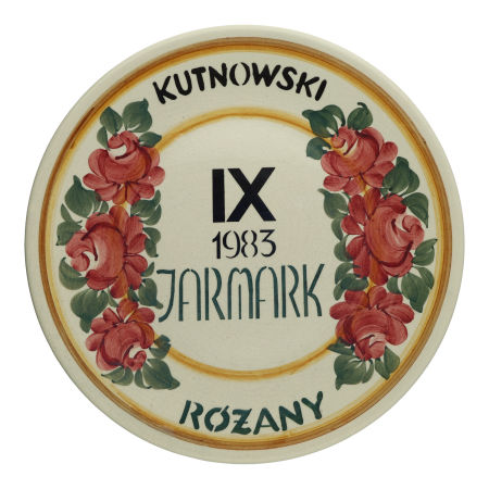 Okolicznościowy TALERZ dekoracyjny ZF KOŁO IX Jarmark Różany