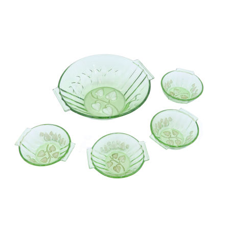 ZESTAW DO SAŁATEK Huta Szkła Hortensja ? Ząbkowice? Niemen?