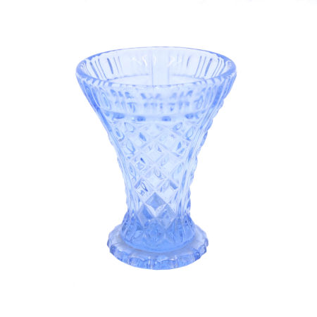 WAZON niebieskie szkło HS ZĄBKOWICE PRL