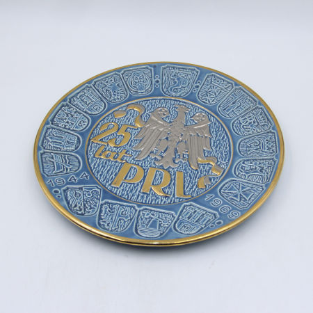 TALERZ okolicznościowy 25 LAT PRL FAJANS WŁOCŁAWEK Jan Sowiński