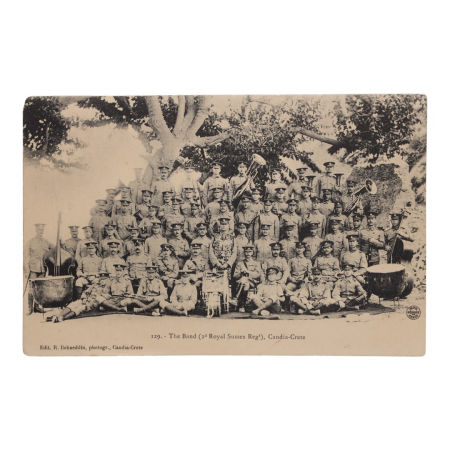 II Królewski Pułk Sussex na Krecie Pocztówka wojskowa