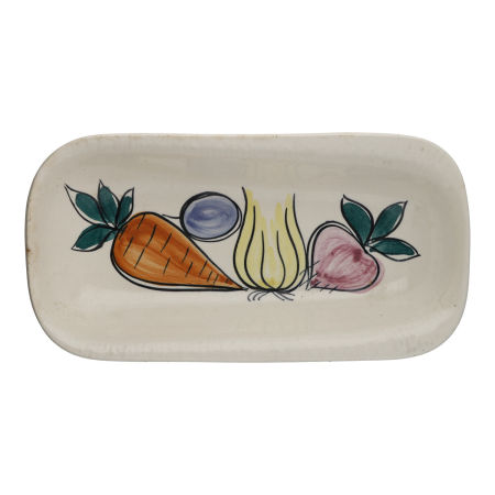 PIKASIAK półmisek fajans WŁOCŁAWEK warzywa E. Piwek