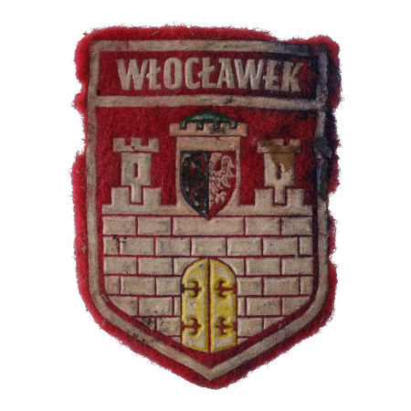 Naszywka HERB Włocławka tarcza WŁOCŁAWEK PRL
