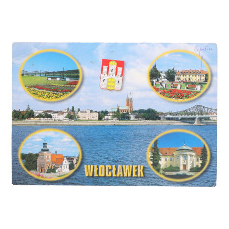 POCZTÓWKA Włocławek Bulwary herb Włocławka