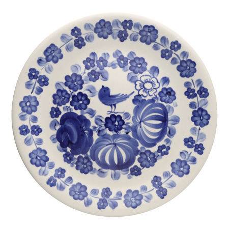 Fajans WŁOCŁAWEK talerz dekoracyjny ptaszek SZYDŁOWSKA