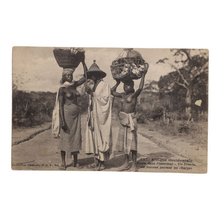 Pocztówka Scenka afrykańska Akt 1927 rok