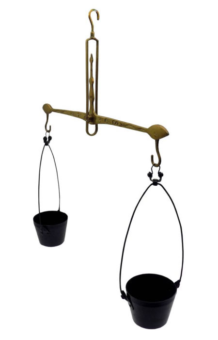 Zabytkowy BEZMIAN waga rzymska, waga przesuwnikowa + osłonki