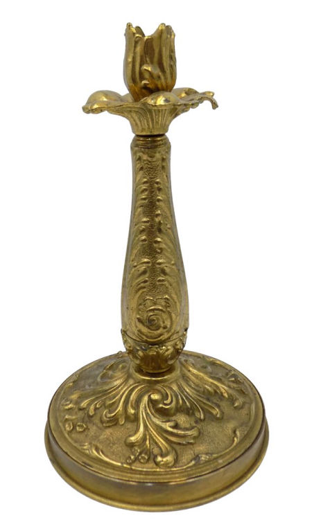 Stary ŚWIECZNIK z mosiądzu