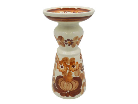 Fajansowy świecznik z Włocławka z lat 70/80-tych