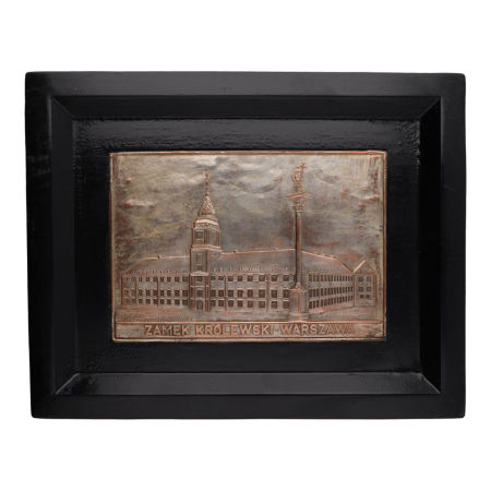 Miedzioryt Zamek Królewski Warszawa PRL