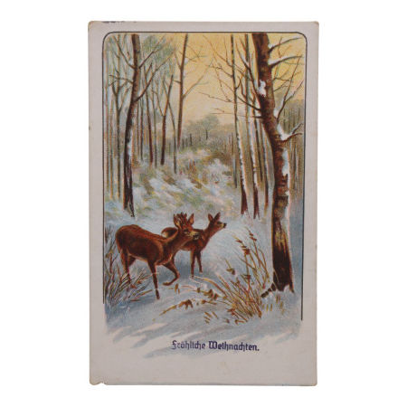 Pocztówka świąteczna Leslau II Wojna światowa Włocławek