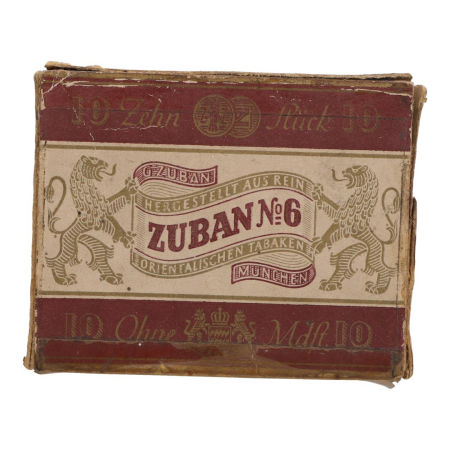 Opakowanie po cygaretkach G. ZUBAN nr 6 Monachium PRL.